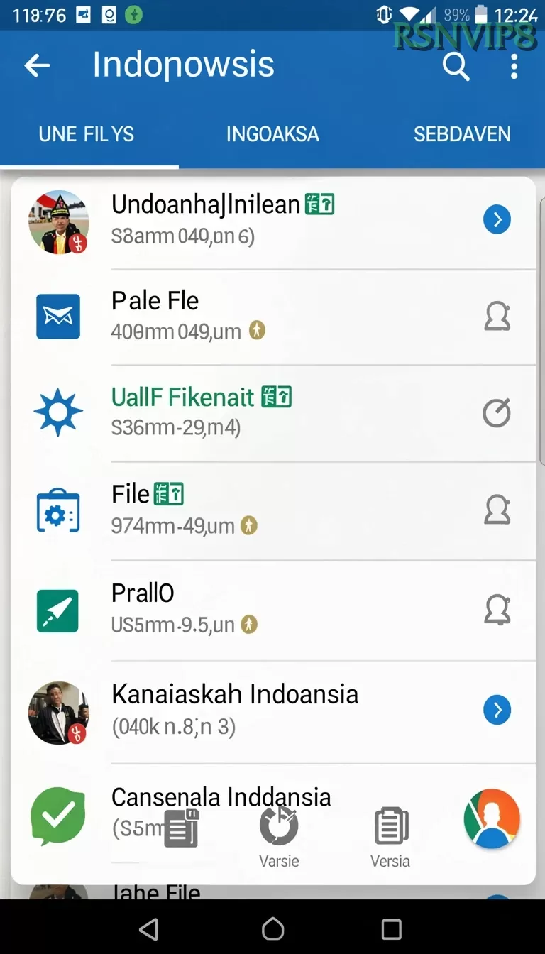 Galeri pratinjau visual rsnvip8 build APK resmi terbaru